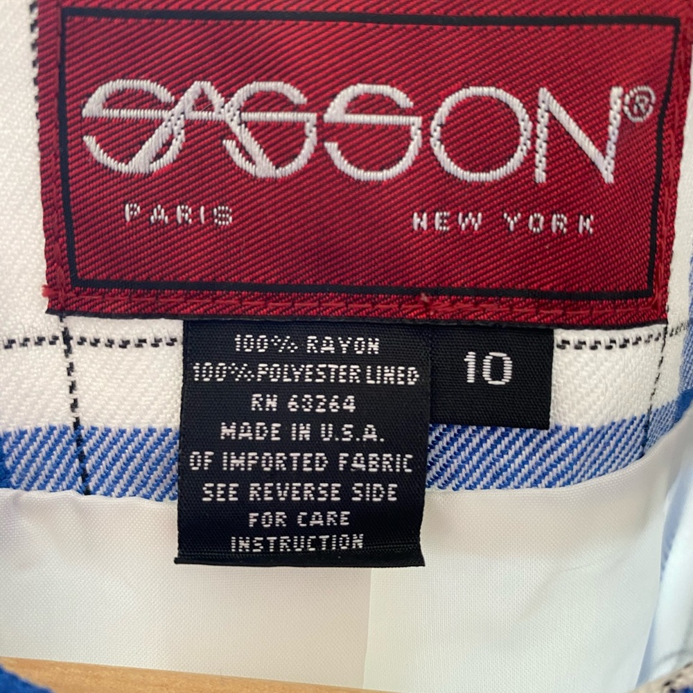 Vintage Sasson 1980 skirt suit